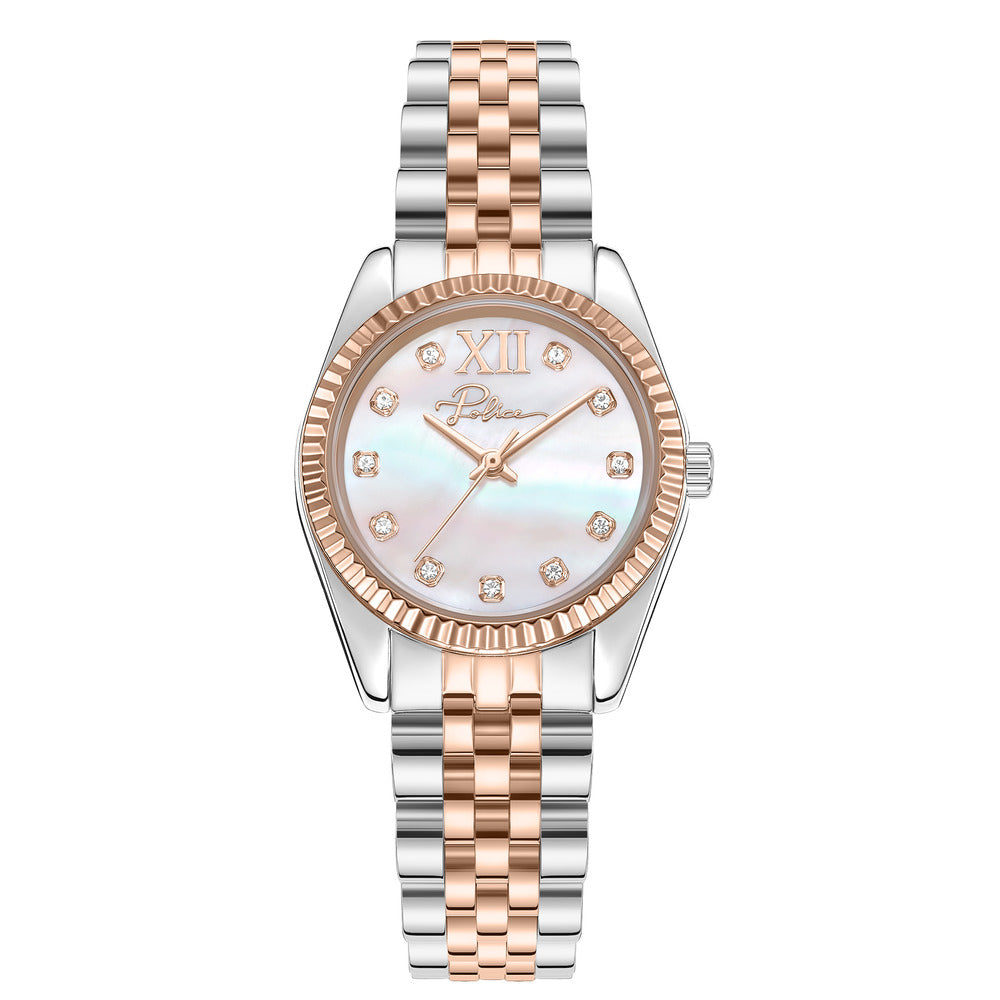 Women Flute Silver 28mm Watch