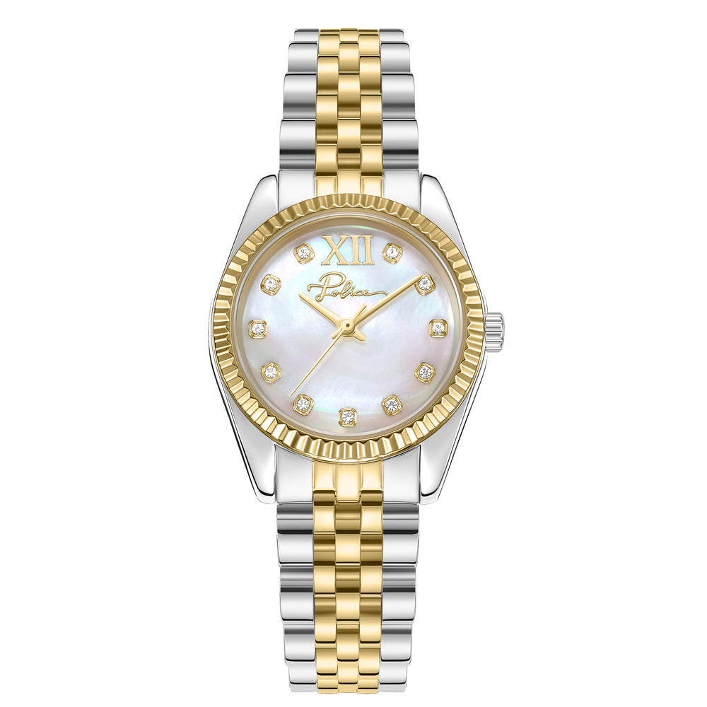 Women Flute Silver 28mm Watch