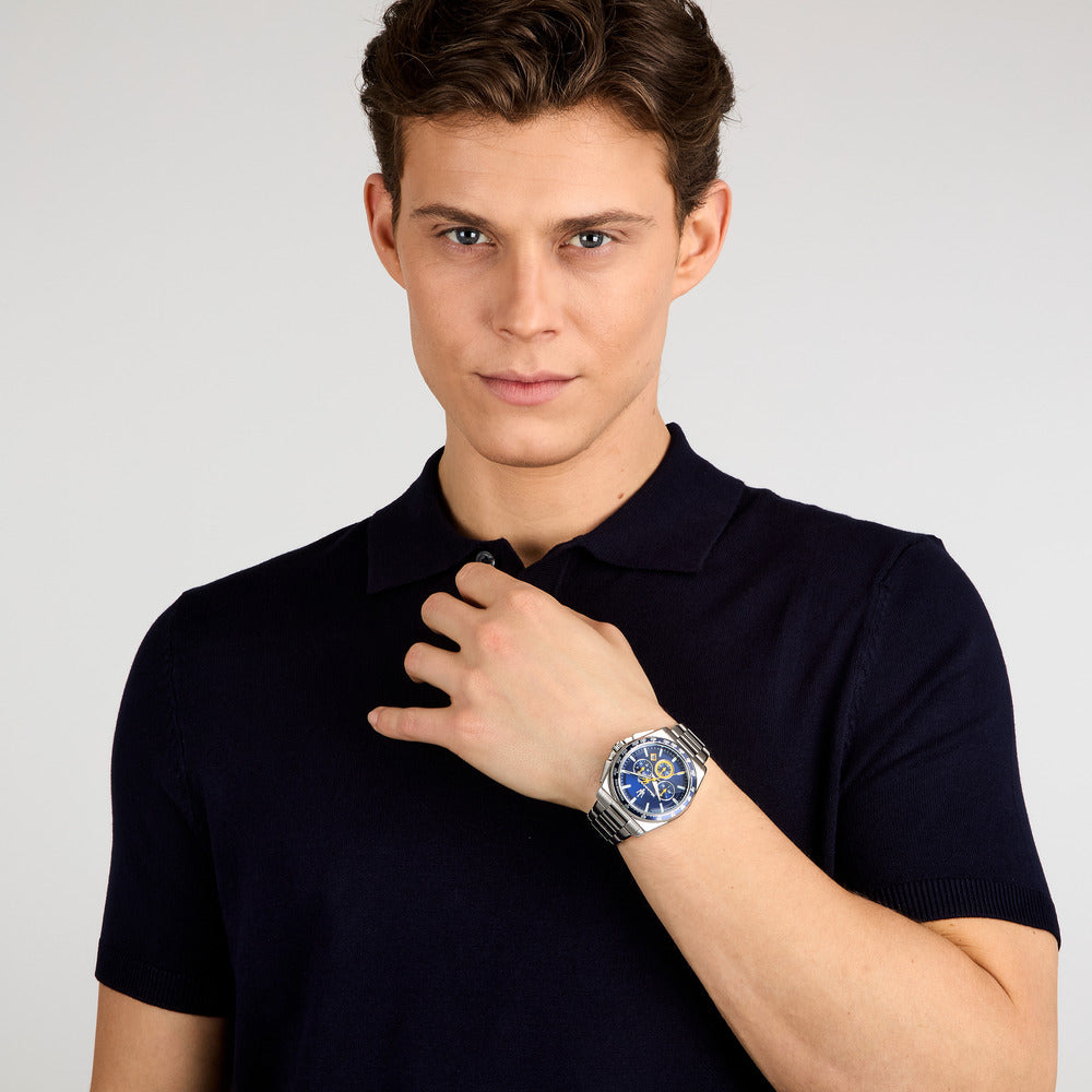 Men Velocita Blue 43mm Watch