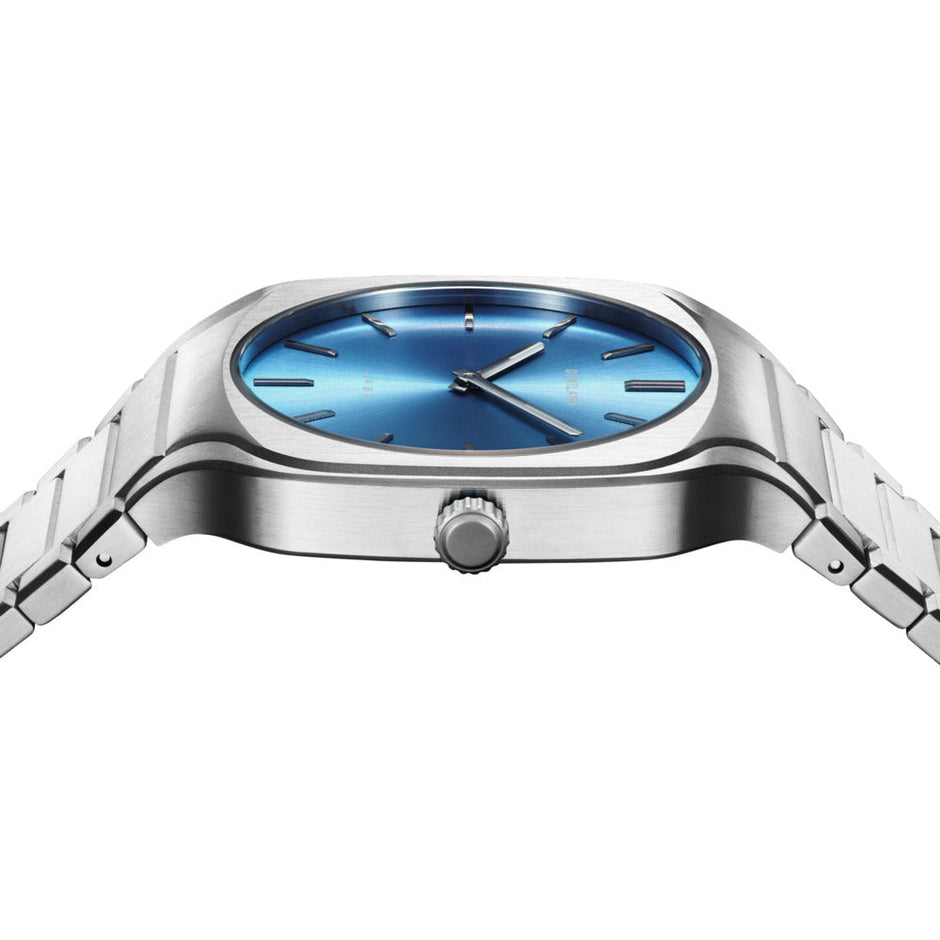 Unisex Square Silver Watch