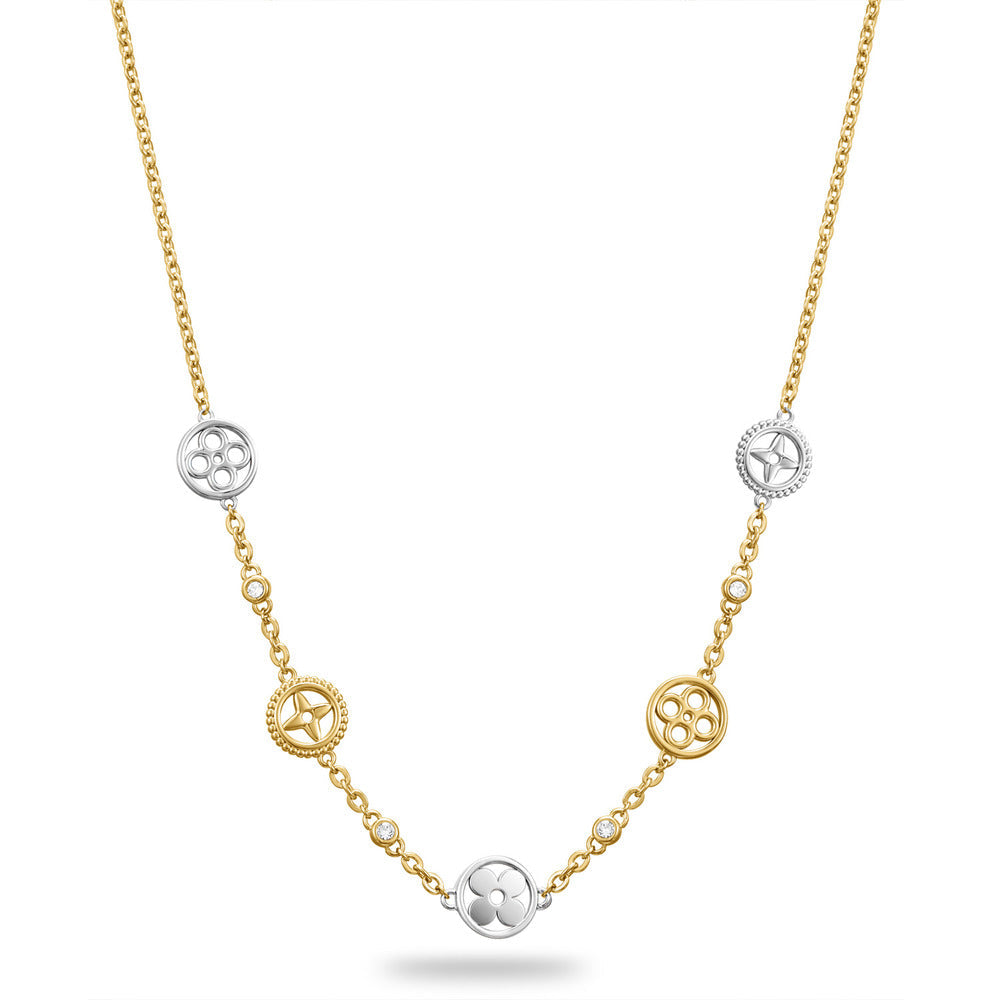 Women Olivia Two Tone Necklace