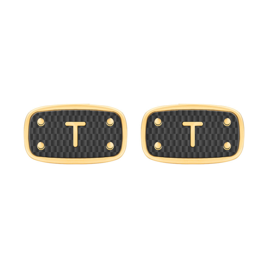 Men Bertoldo Golden Cufflink