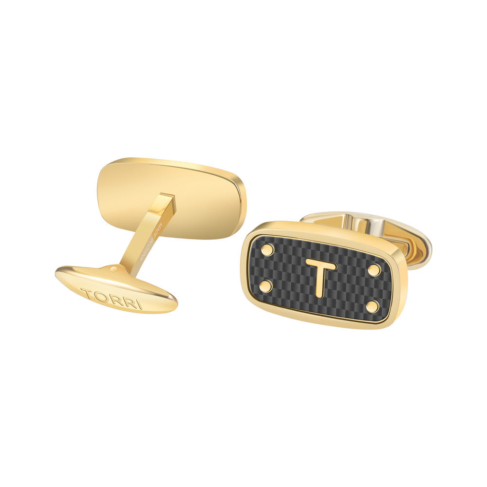 Men Bertoldo Golden Cufflink