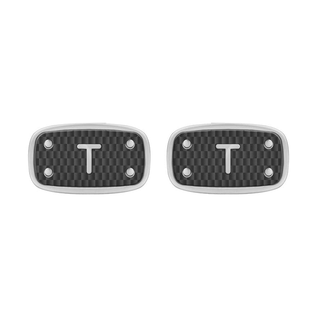 Men Bertoldo Black Cufflink