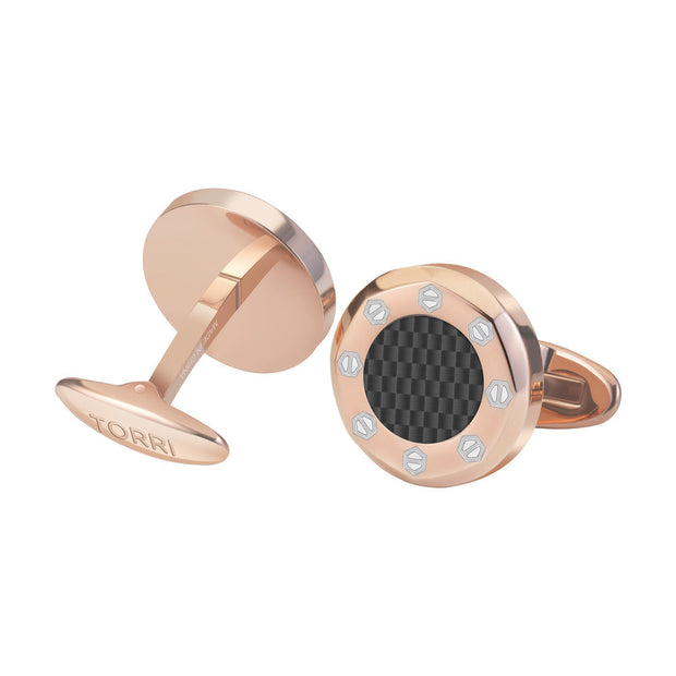 Men Dionigi Rose Gold Cufflink
