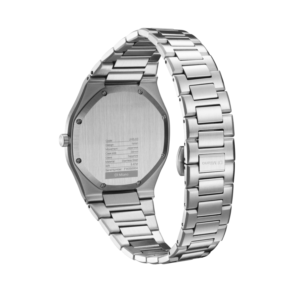 Unisex Groovy Green Silver Watch