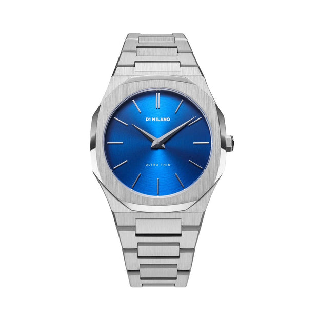 Men Ultra Thin Blue Watch
