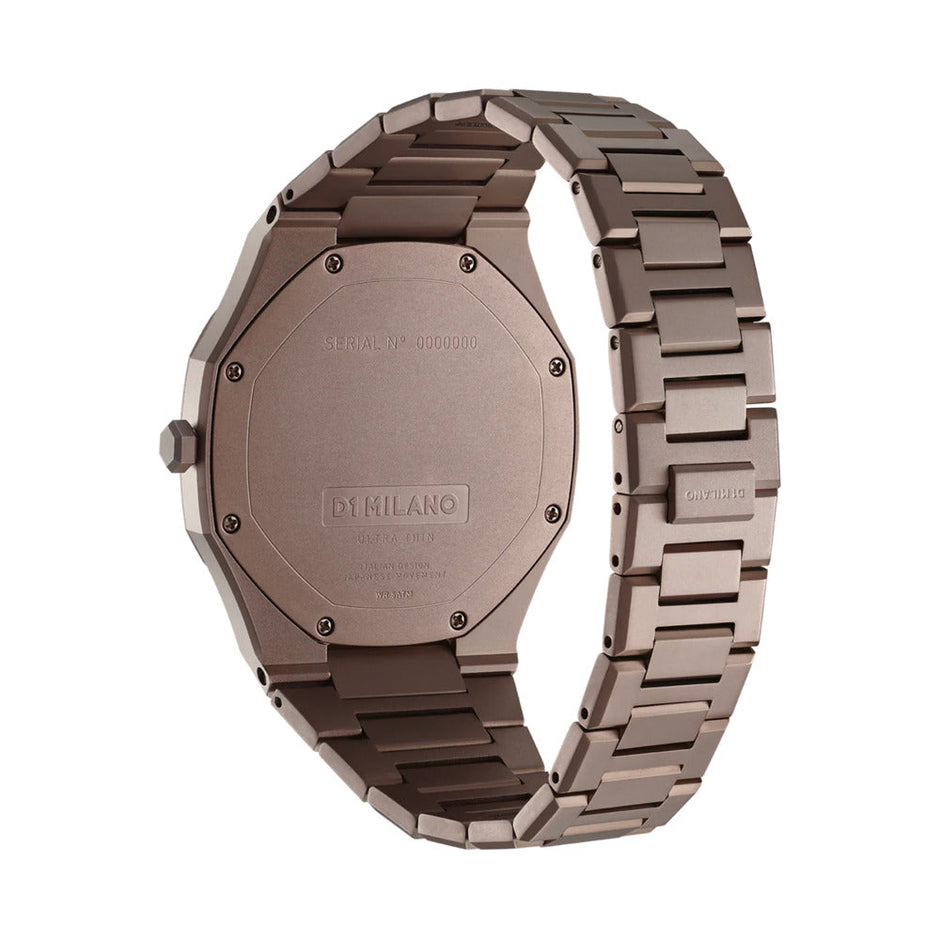 Men Ultra Thin Brown Watch