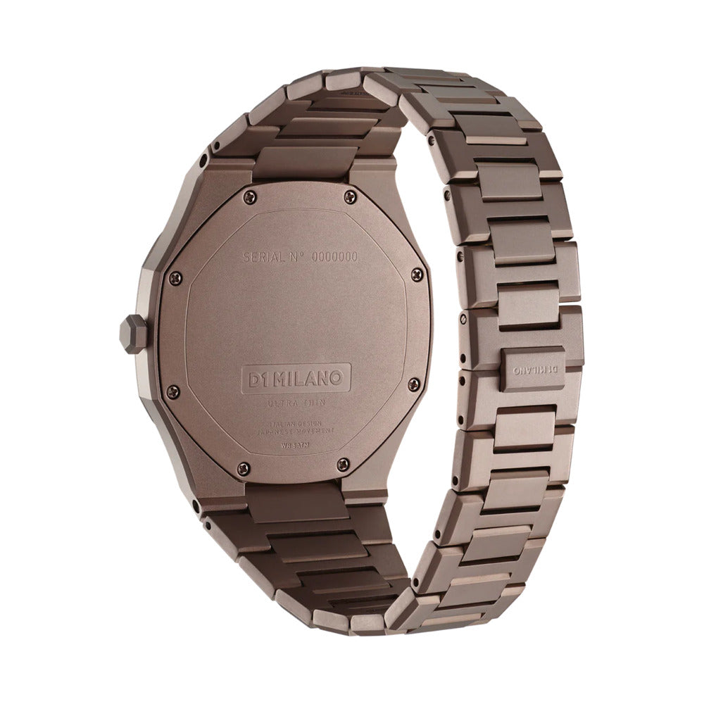 Men Ultra Thin Brown Watch