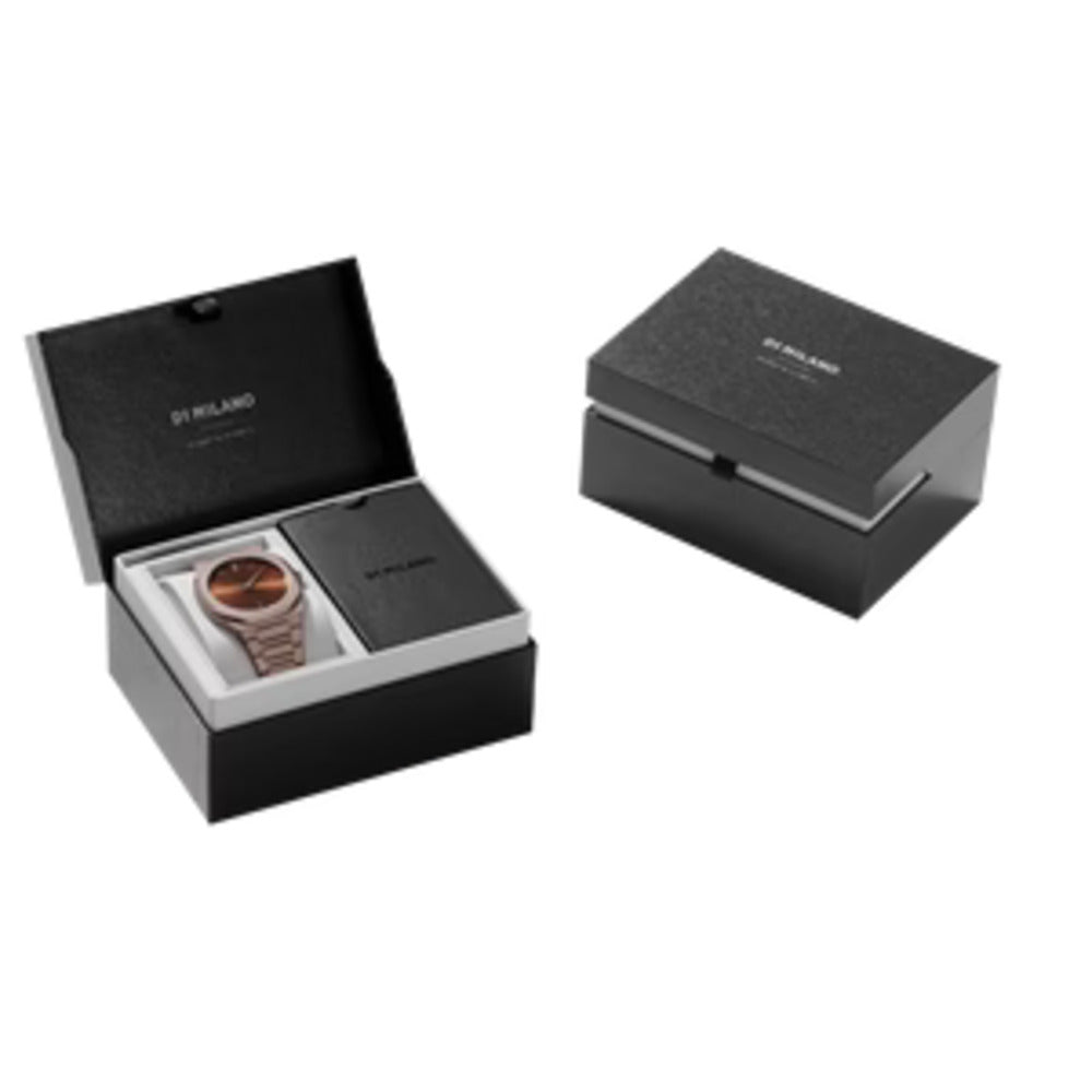 Men Ultra Thin Brown Watch