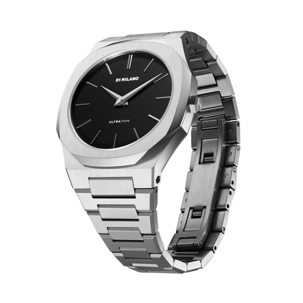 Men Ultra Thin Silver Watch