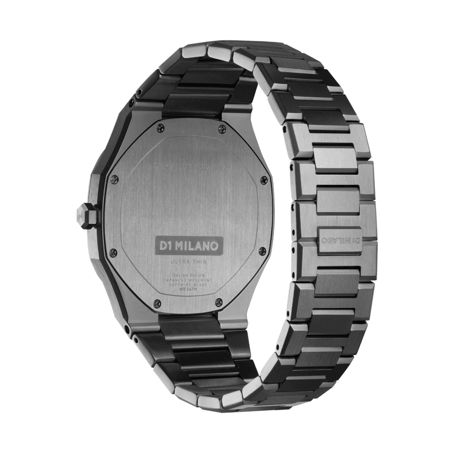 Men Ultra Thin Gun Metal Watch