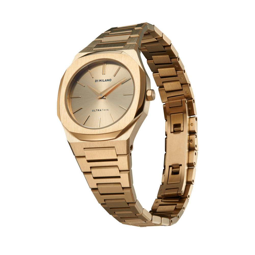 Women Ultra Thin Golden Watch