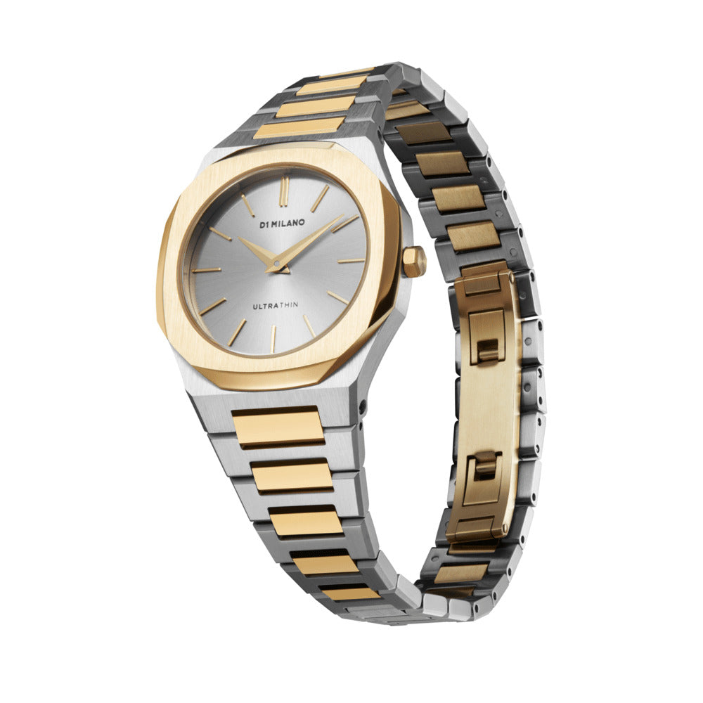 Women Ultra Thin Two Tone Watch