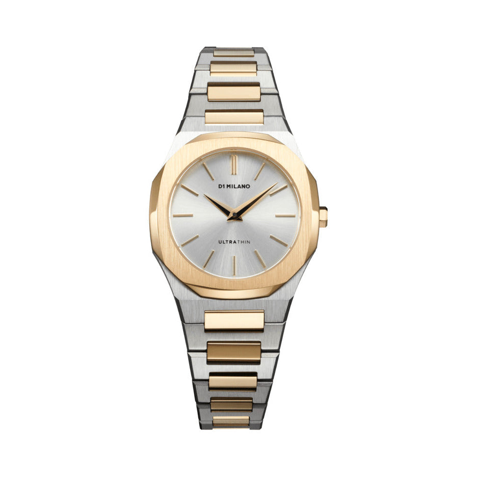 Women Ultra Thin Two Tone Watch