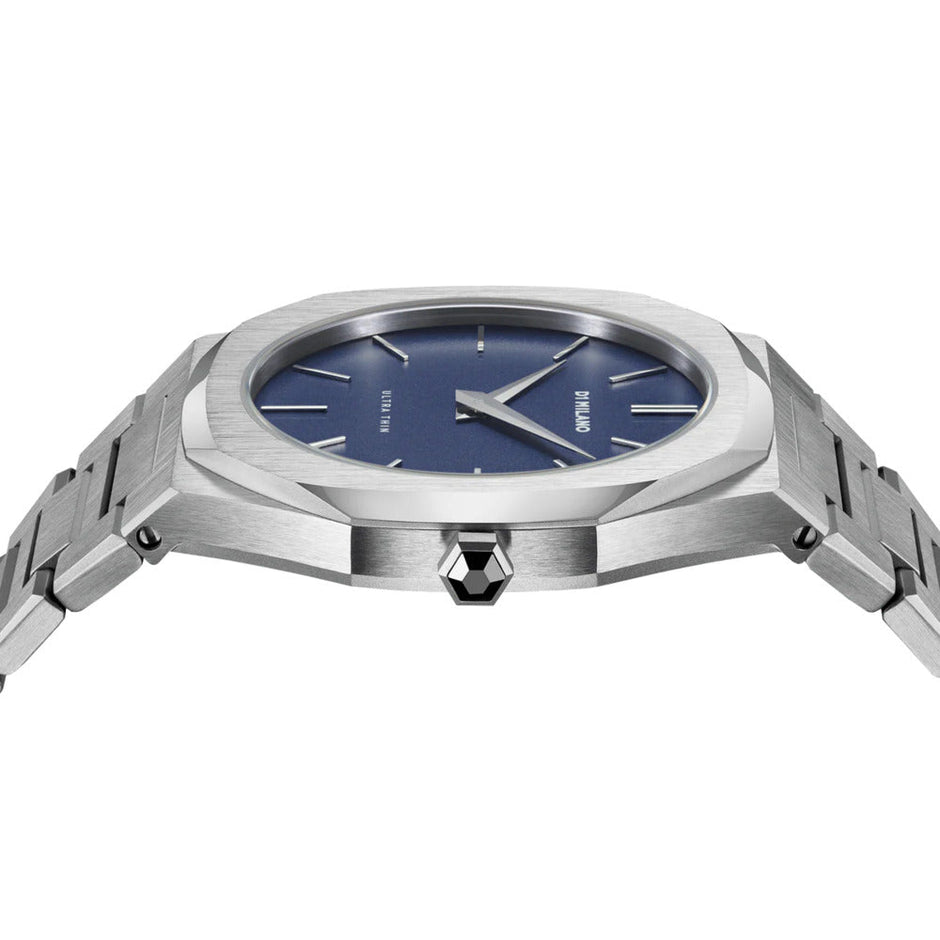 Unisex Ultra Thin Blue Watch