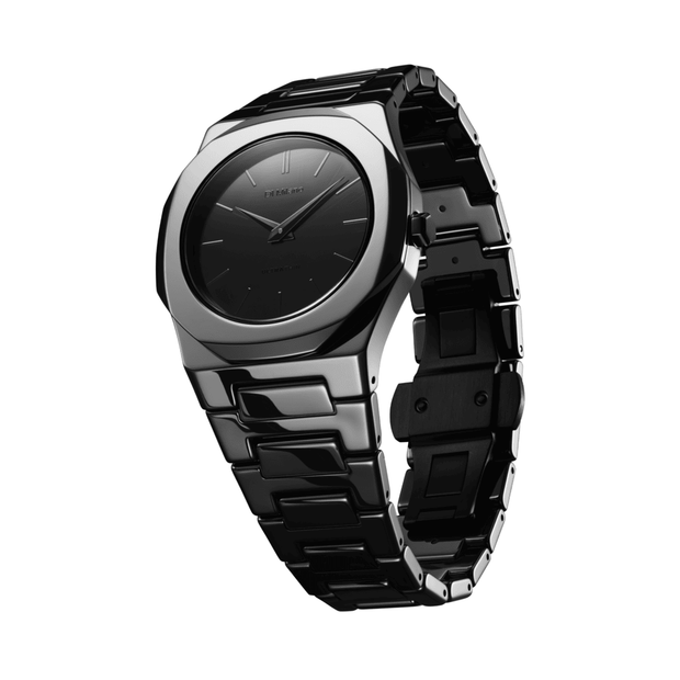 Unisex Black Mirror Watch