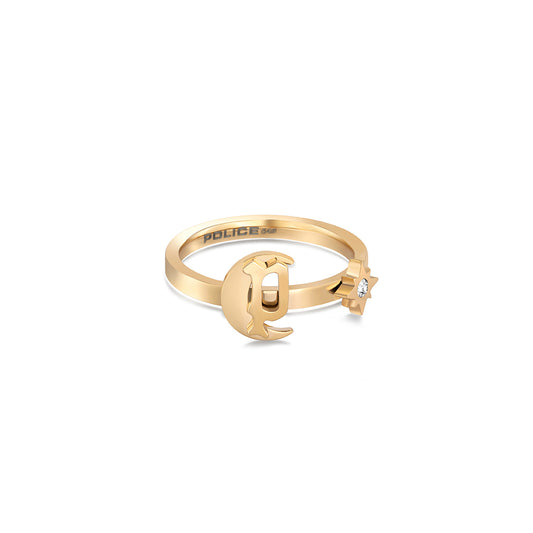 Stainless Steel Gold/Mop Ring - Women