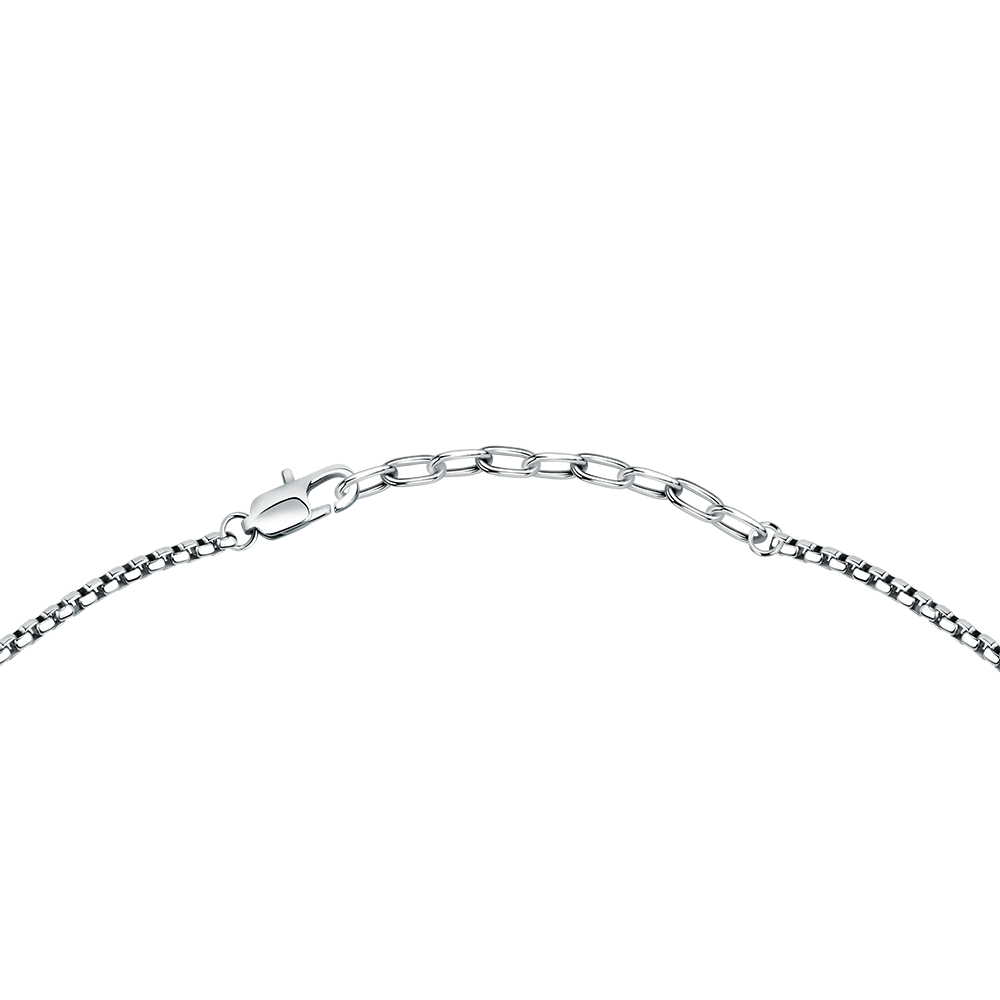 Men Maserati Silver Necklace