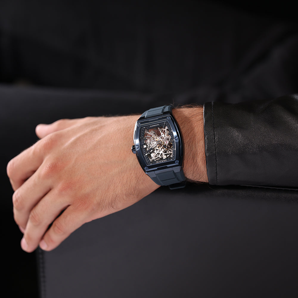 Men Skeletor Blue Watch