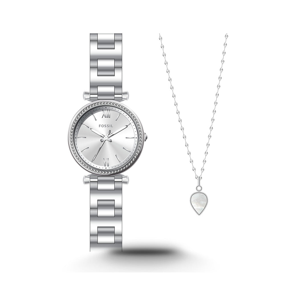 Carlie Women Silver Quartz Analog Watch ONTIME Saudi Arabia