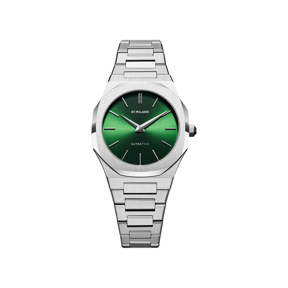 Women Ultra Thin Green Watch