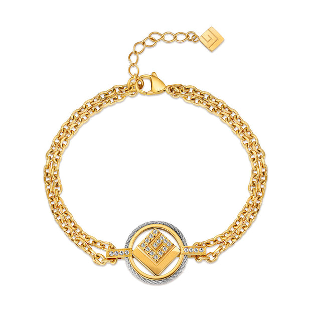 Women Camille Two Tone Bracelet
