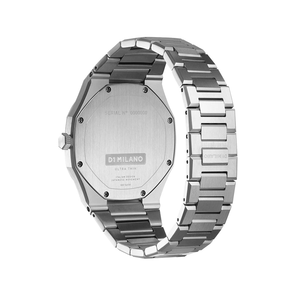 Men Ultra Thin Silver Watch