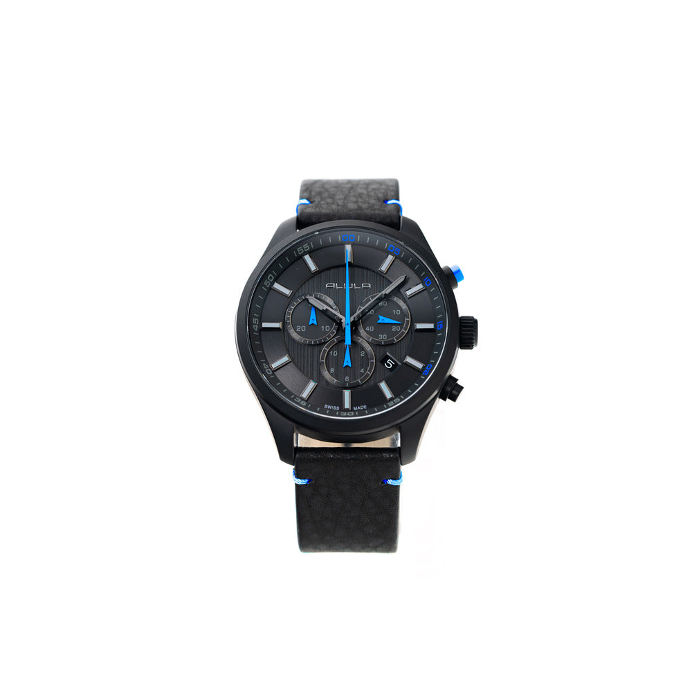 Men Black/Blue Fabric 43mm Watch – ONTIME