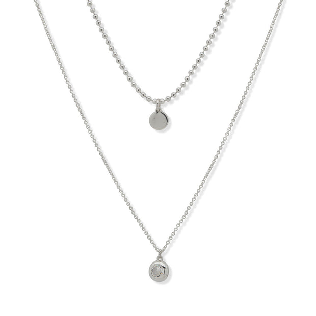 قلادة فضية للنساء