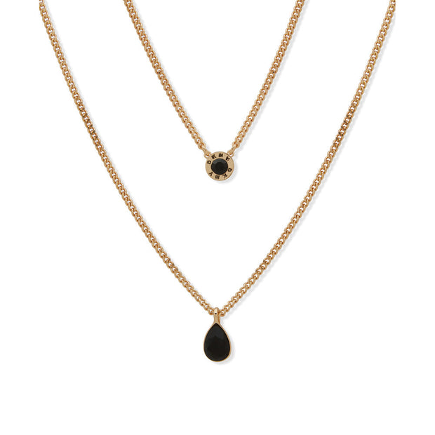 Women Rivet Logo Necklace