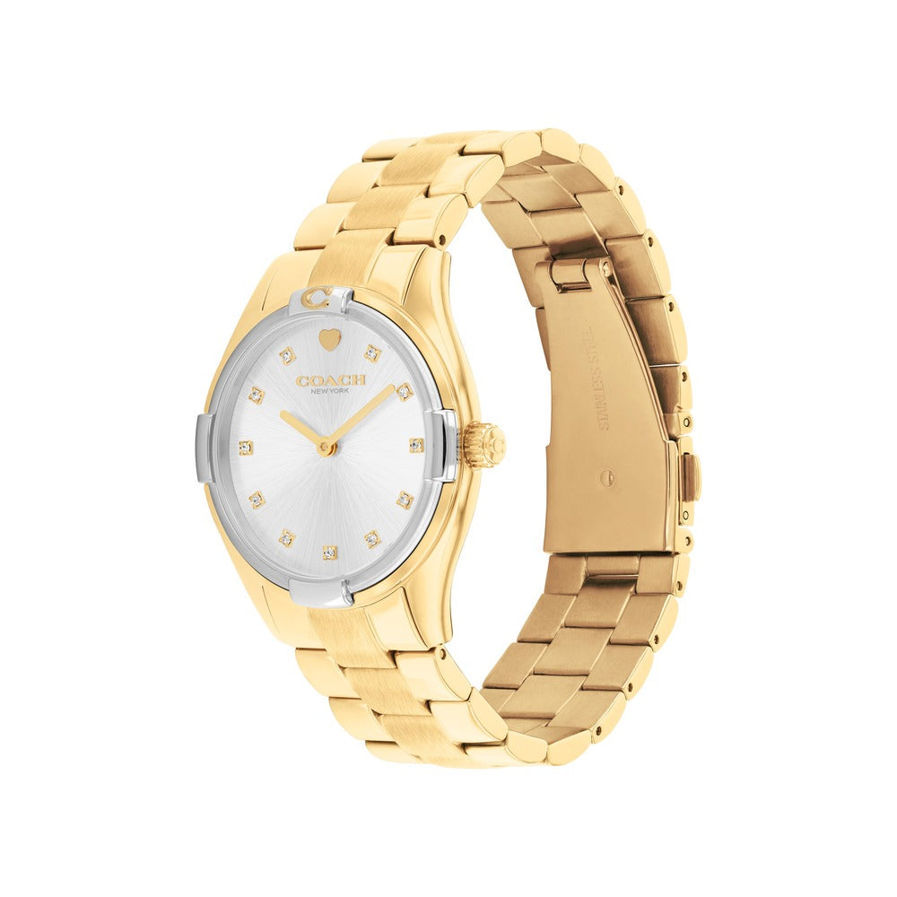 Women Brooks Gold Watch