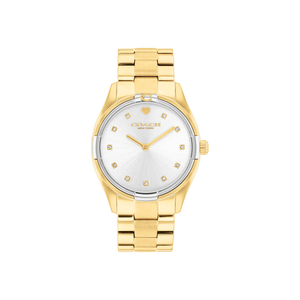 Women Brooks Gold Watch