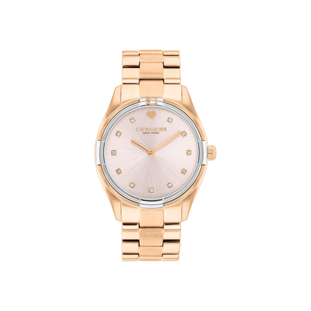 Women Brooks Rose Gold Watch