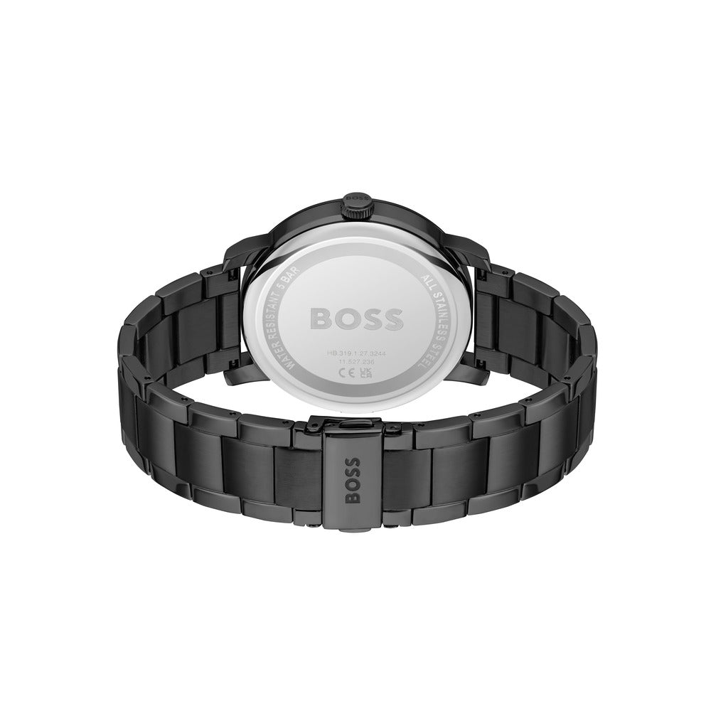 Men Contender Black 44mm Watch