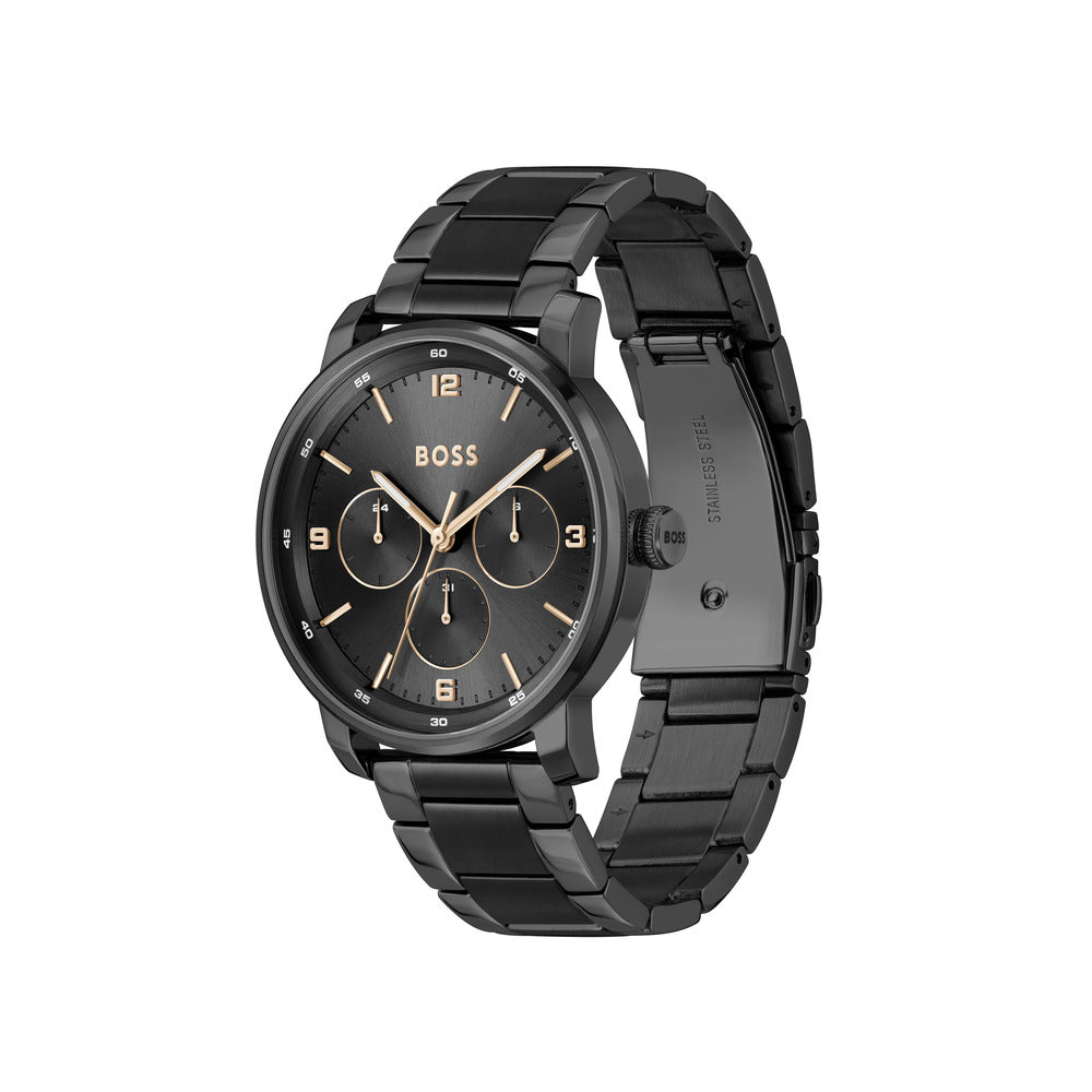 Men Contender Black 44mm Watch