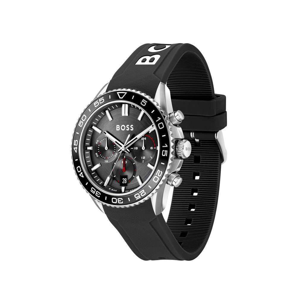 Men Runner Black 44mm Watch