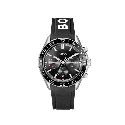 Men Runner Black 44mm Watch