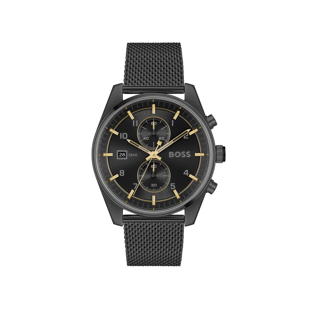 Men Skytraveller Black Sunray 44mm Watch