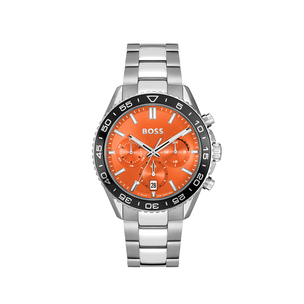 Men Runner Orange 44mm Watch