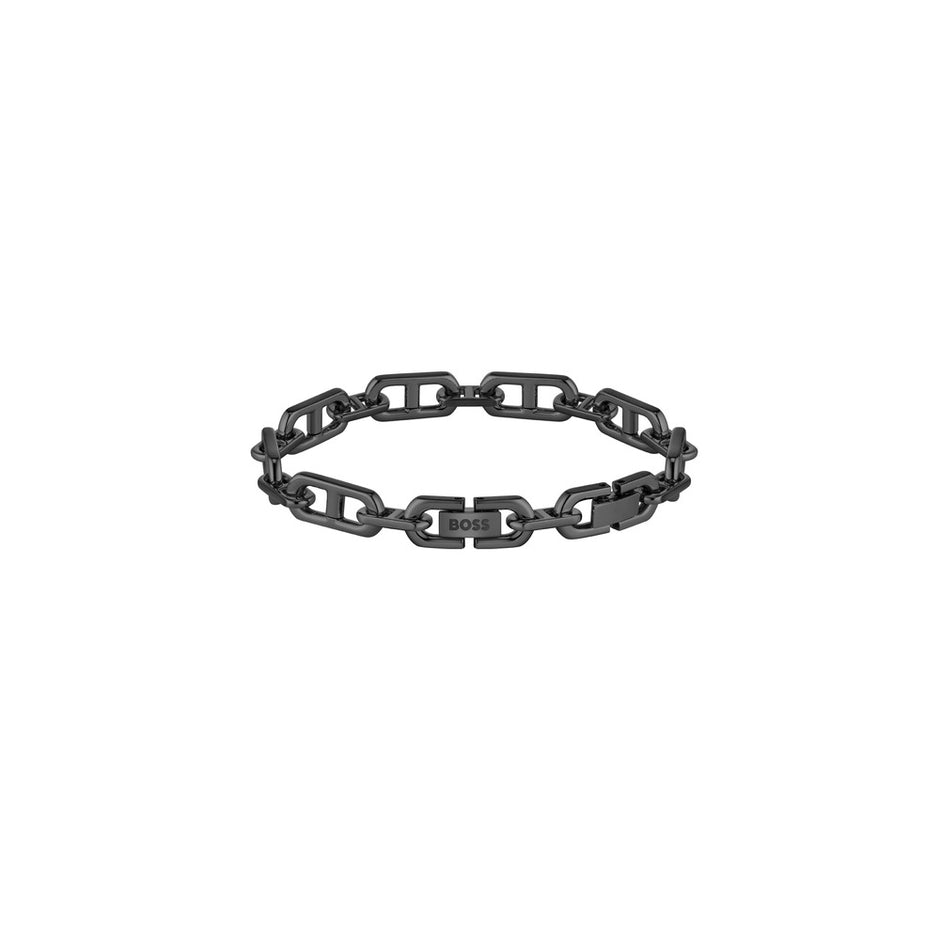 Men Kode Chain Black Bracelet