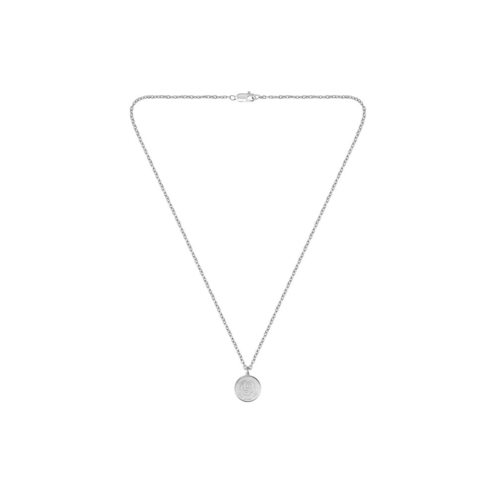 Men Double B Coin Necklace