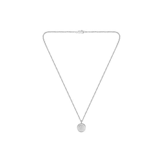 Men Double B Coin Necklace
