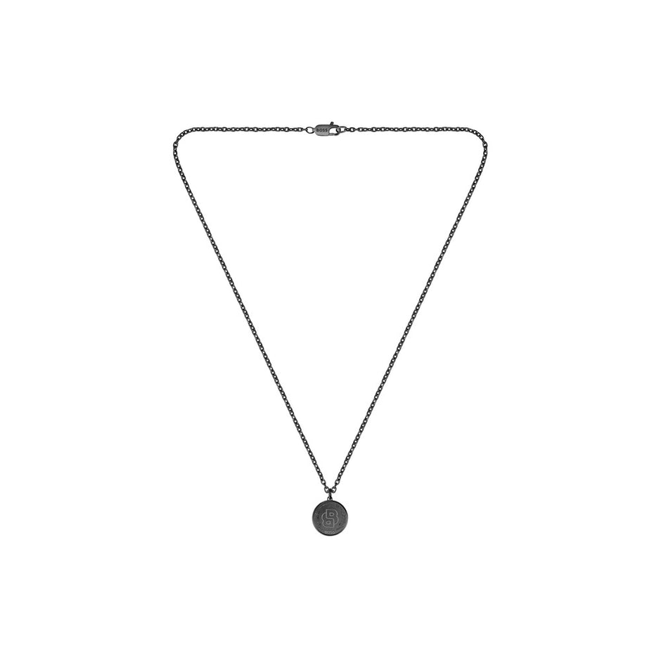 Men Double B Coin Necklace