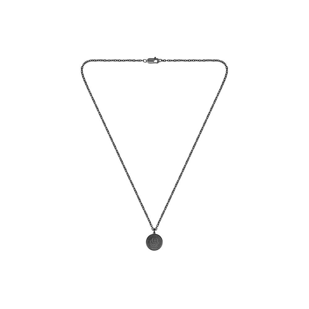 Men Double B Coin Necklace