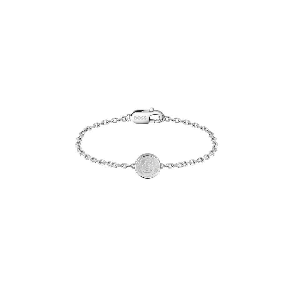 Men Double B Coin Bracelet