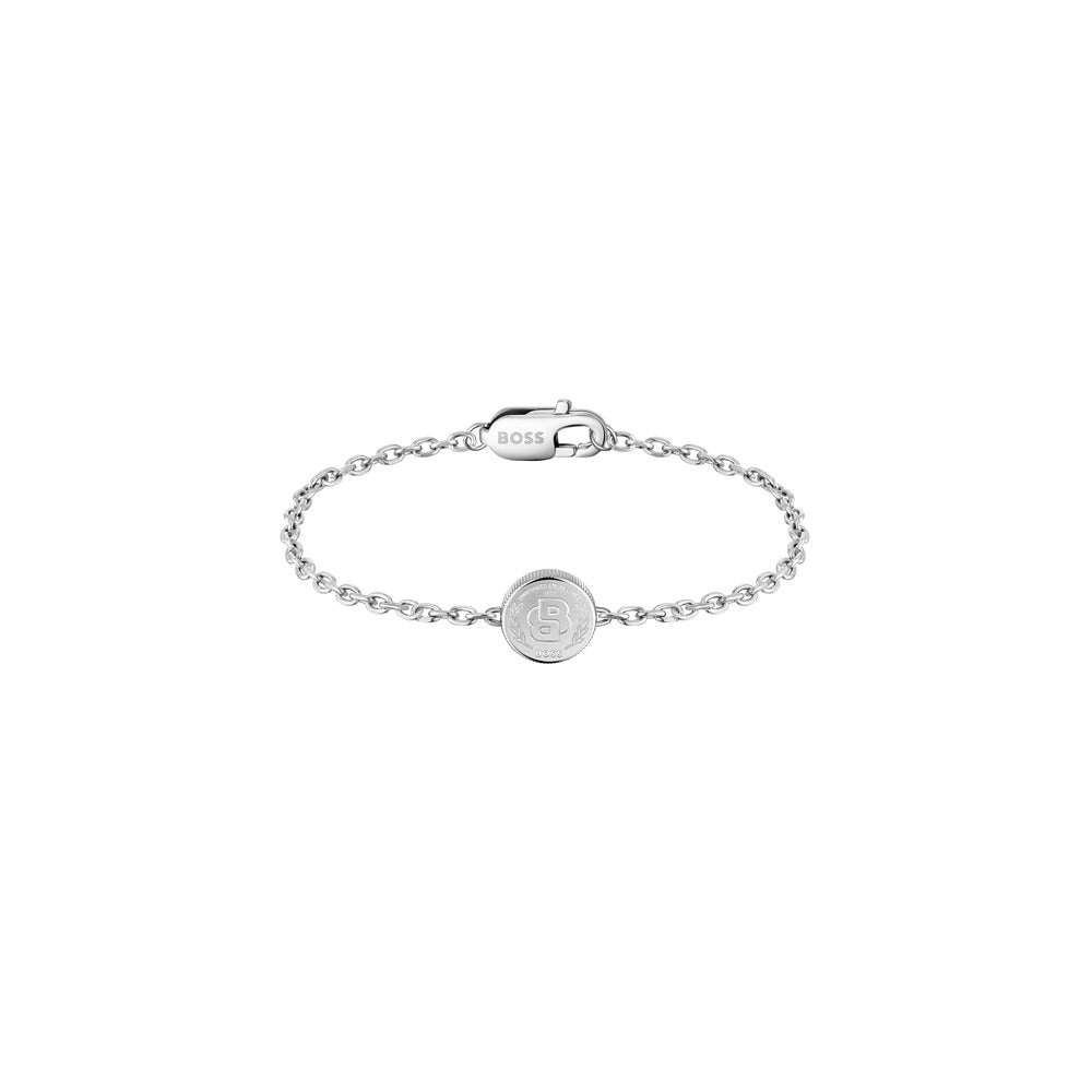 Men Double B Coin Bracelet