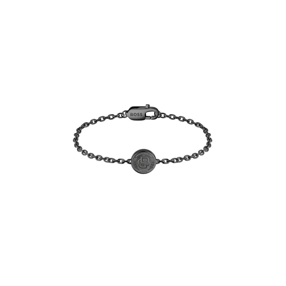 Men Double B Coin Bracelet