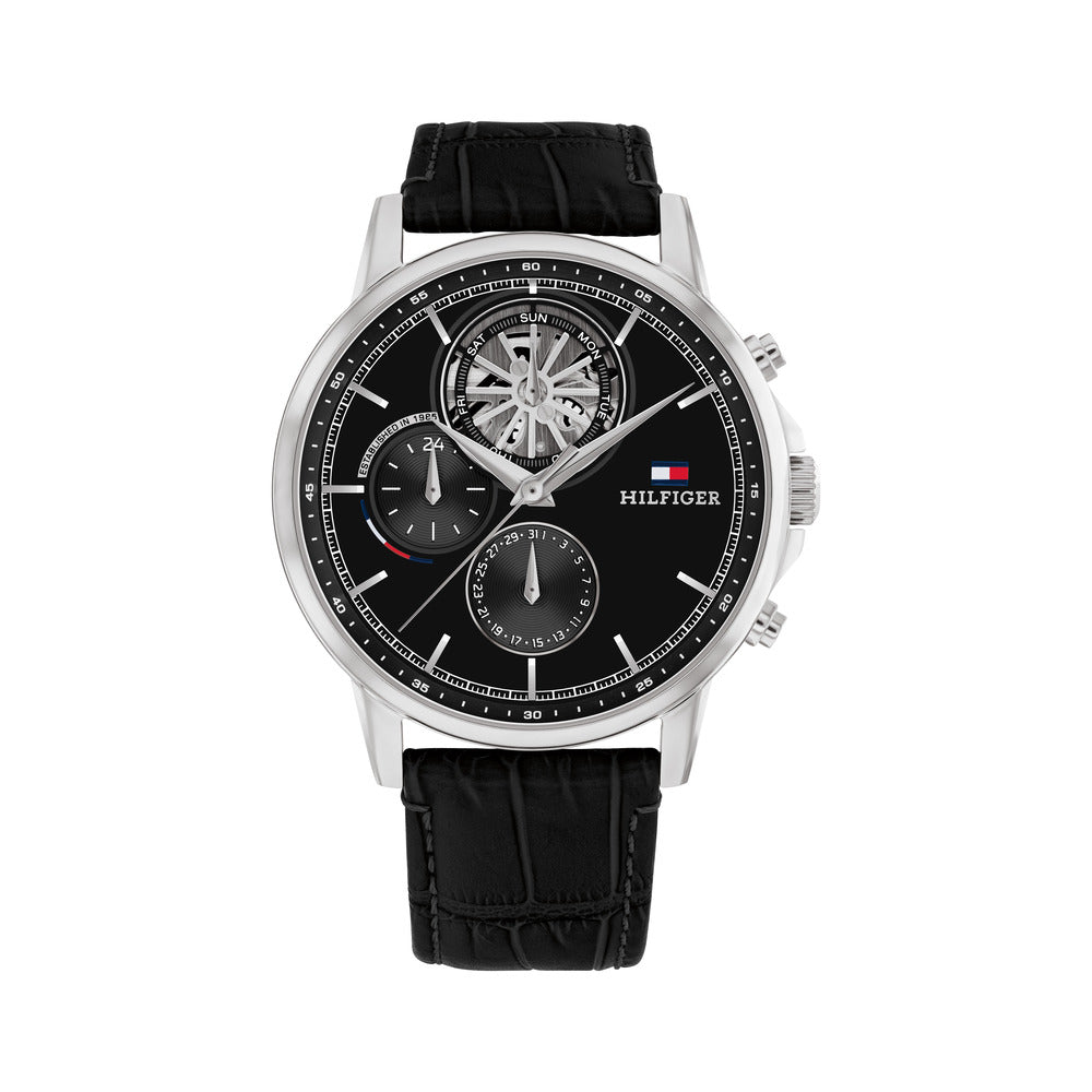 Men Black 44mm Watch