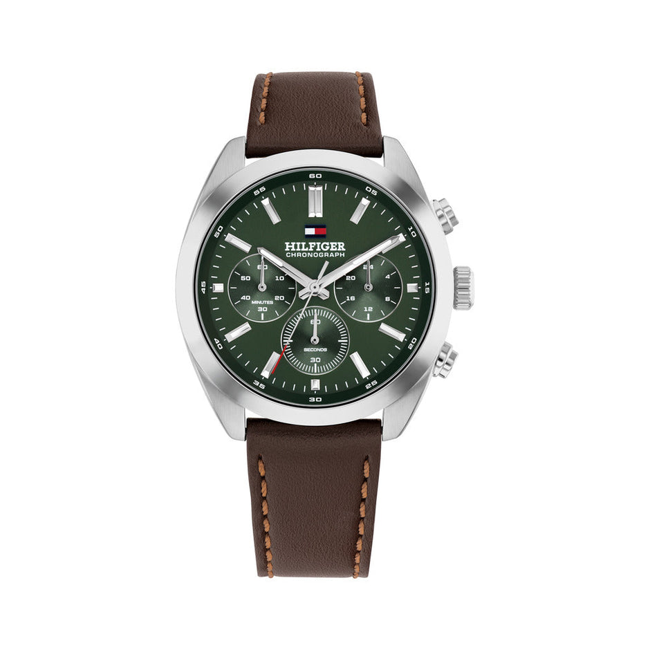 Men Hudson Forest Green Watch